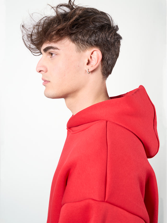 PERFECT "LOVE" HOODIE - ROSSO