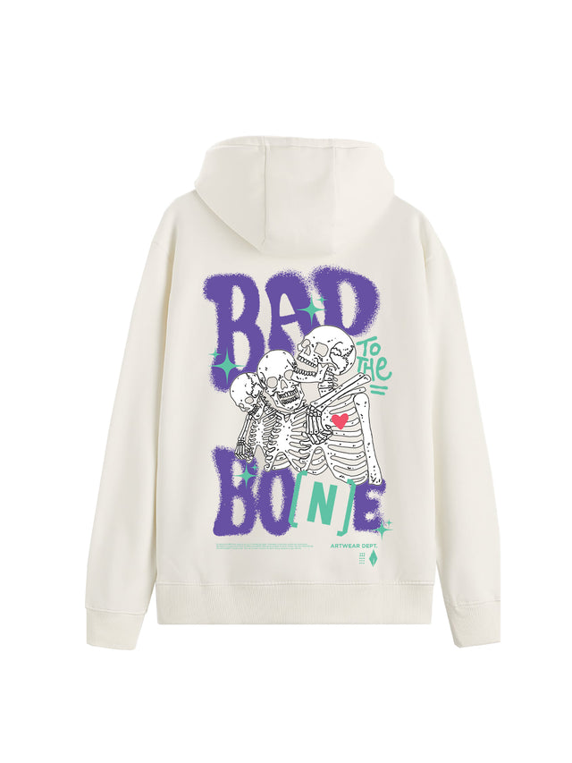 HOODIE "Bones" White