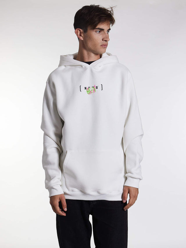 HOODIE "Burn" White