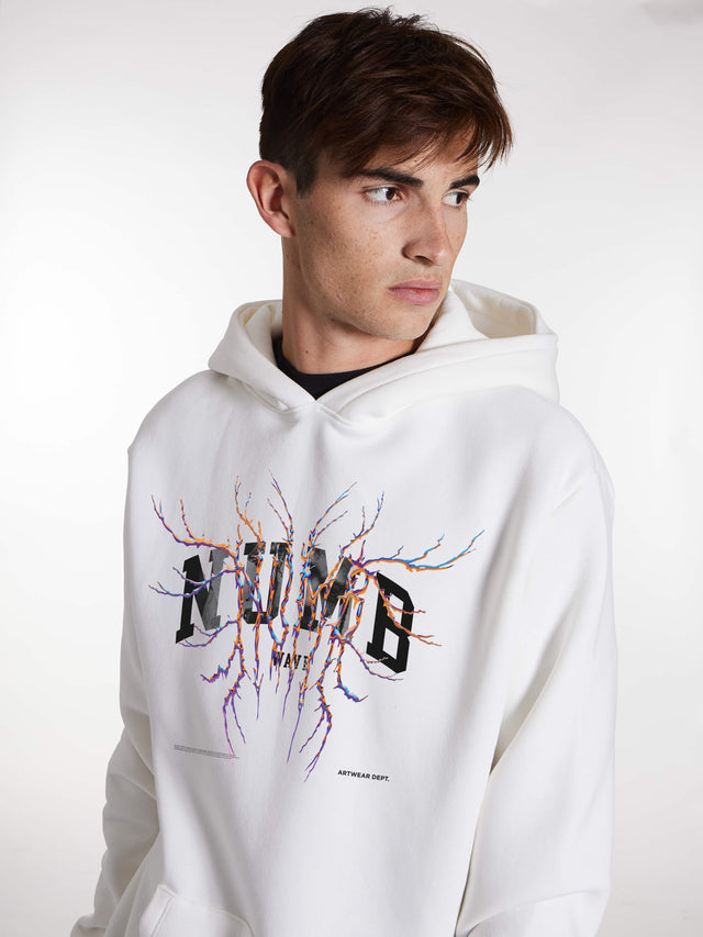 HOODIE "Barbed Wire" White