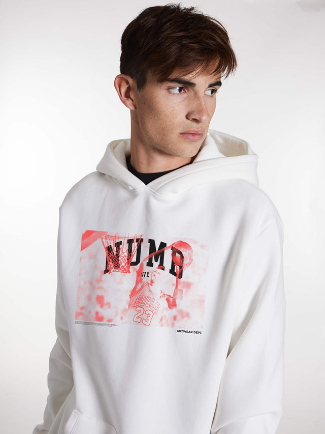 HOODIE "Numb 23" White