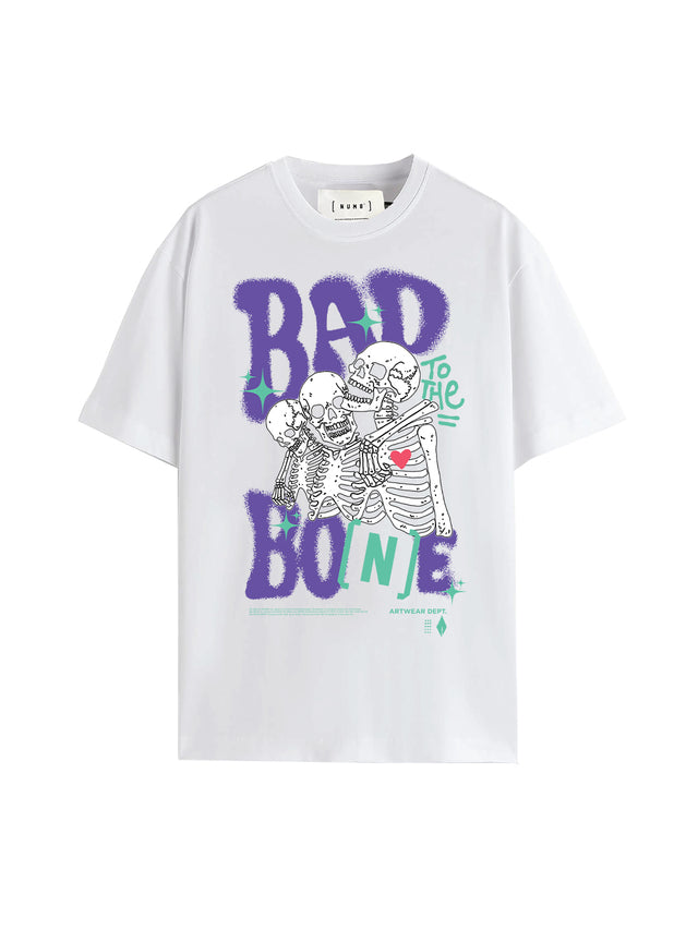 T-SHIRT 'Bones' White