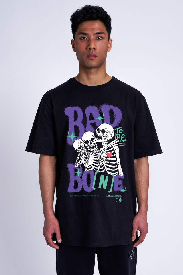 T-SHIRT 'Bones' Black