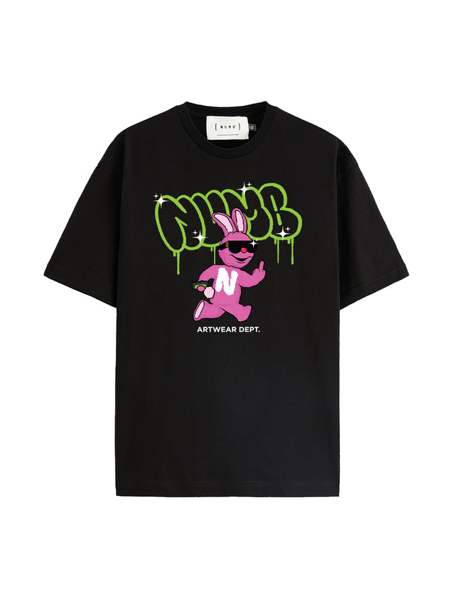 T-SHIRT 'Bunny' Black