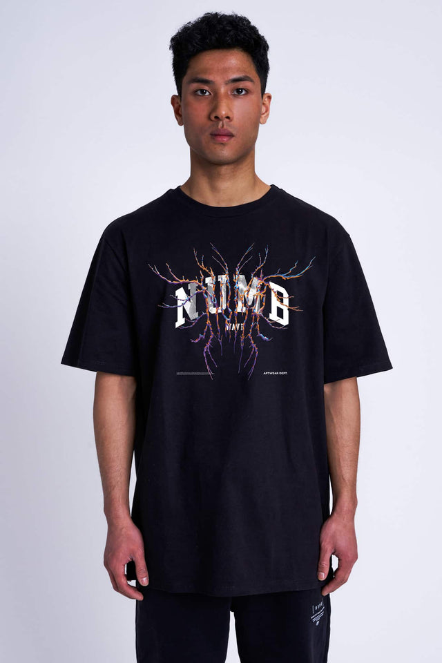 T-SHIRT 'Barbed Wire' Black