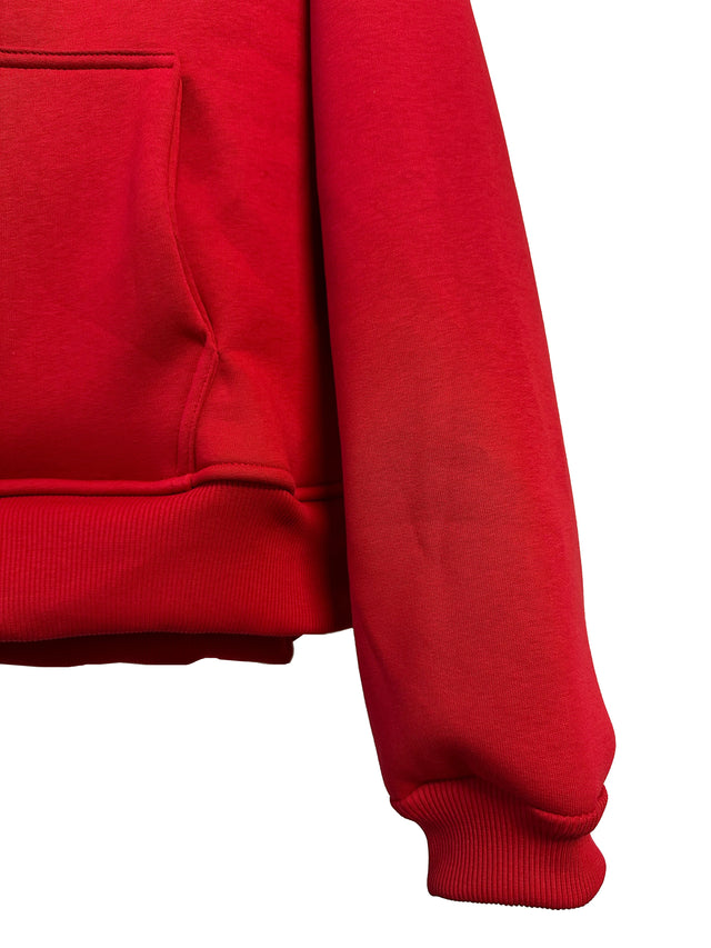 PERFECT "LOVE" HOODIE - ROSSO