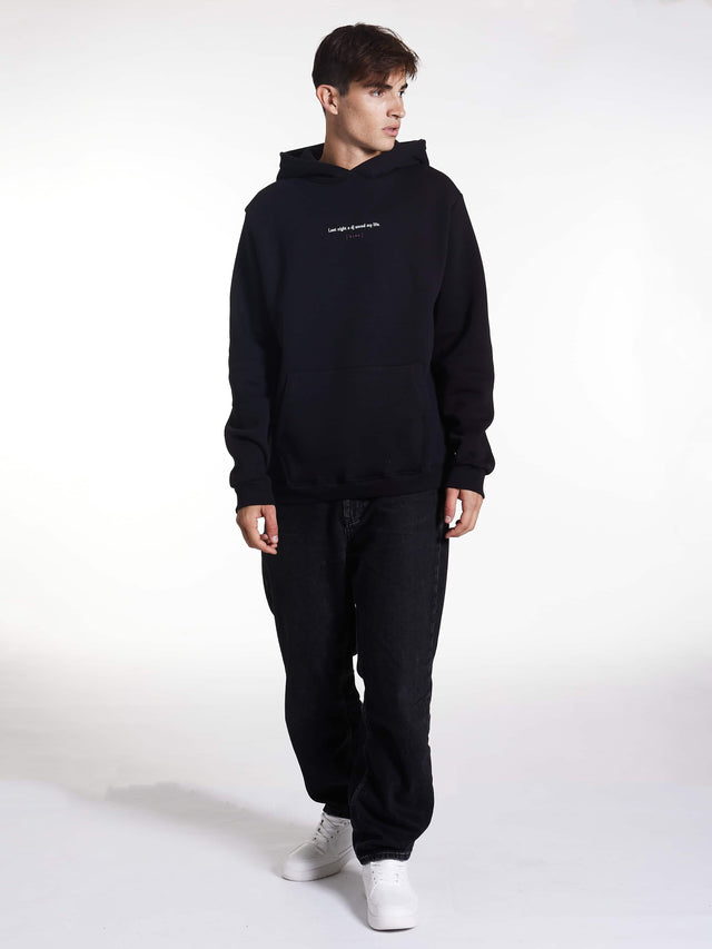 HOODIE 'DJ' Black