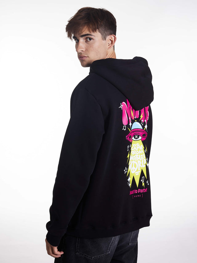 HOODIE 'DJ' Black