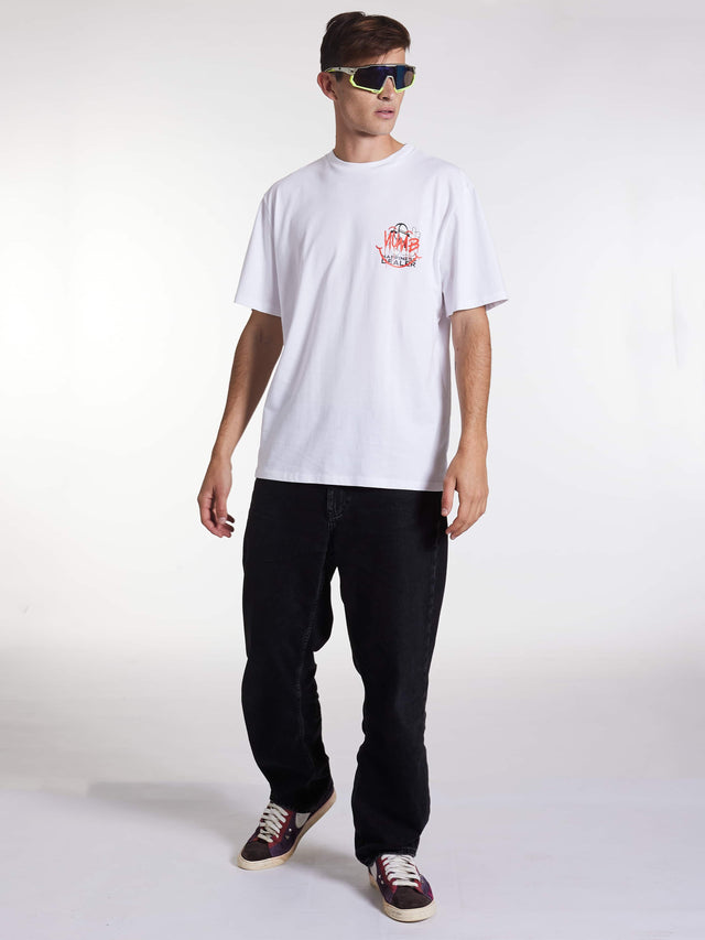 T-SHIRT 'Happiness Dealer' White