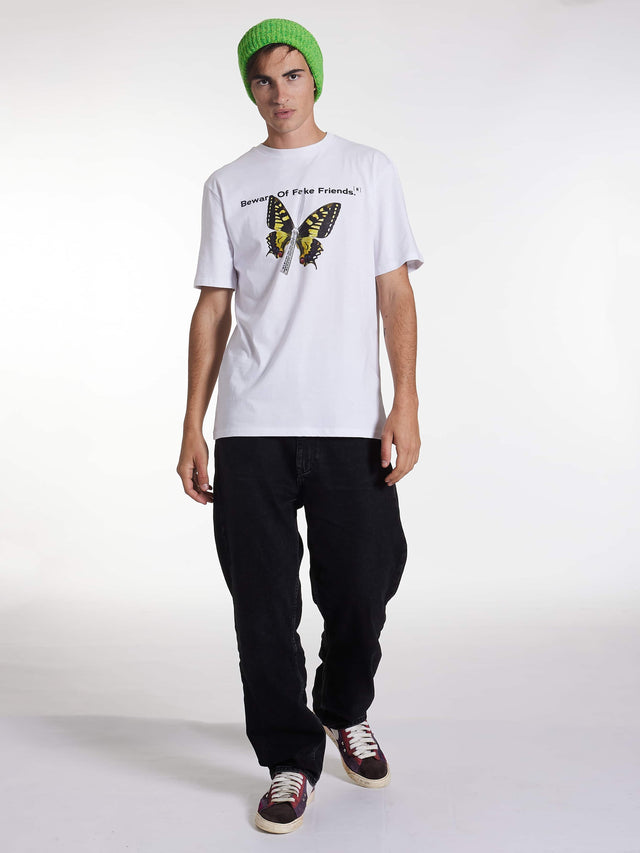 T-SHIRT 'Butterfly Effect' White