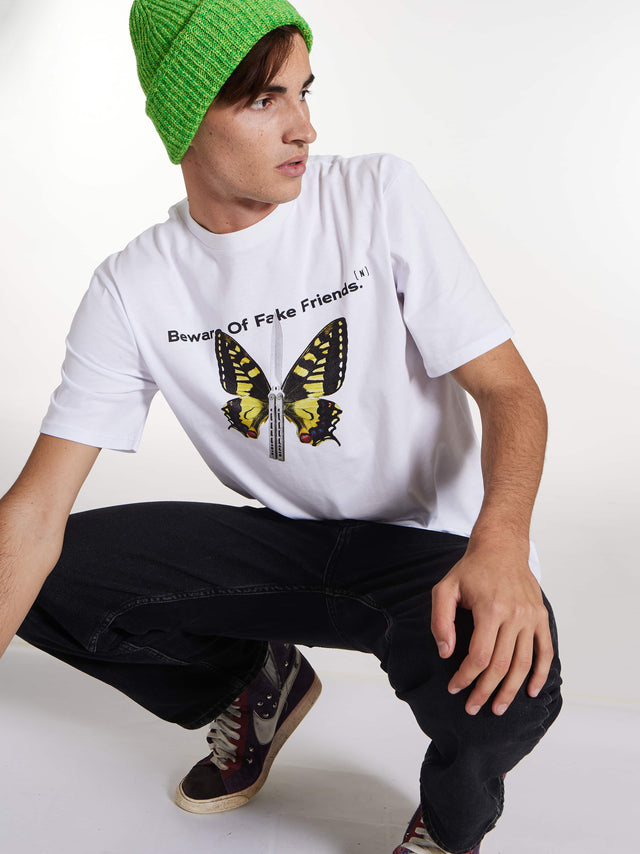 T-SHIRT 'Butterfly Effect' White