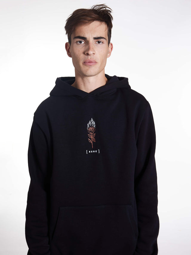 'Rose' Black HOODIE