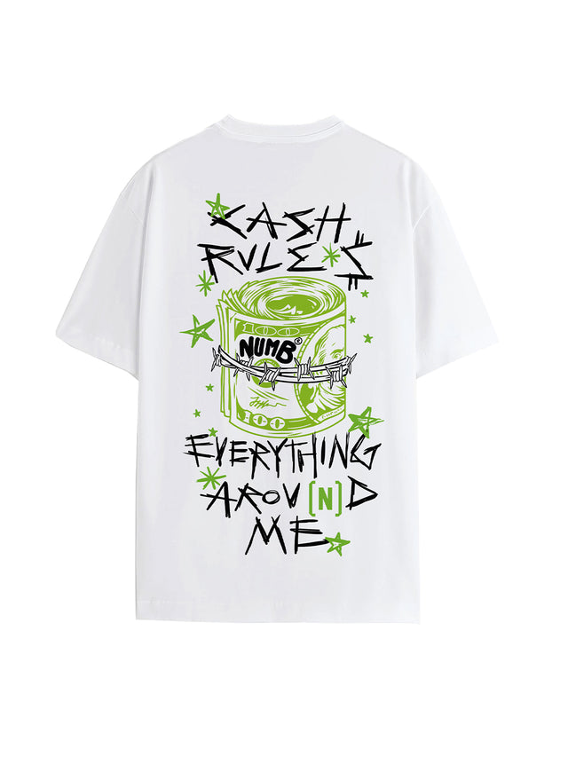 T-SHIRT "Cash" White