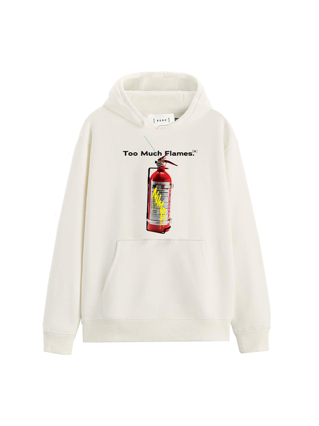 HOODIE "Numb On Fire" White