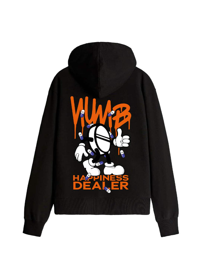 HOODIE 'Happiness Dealer' Black