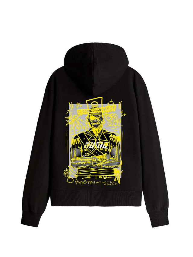 HOODIE 'Virgil Yellow' Black