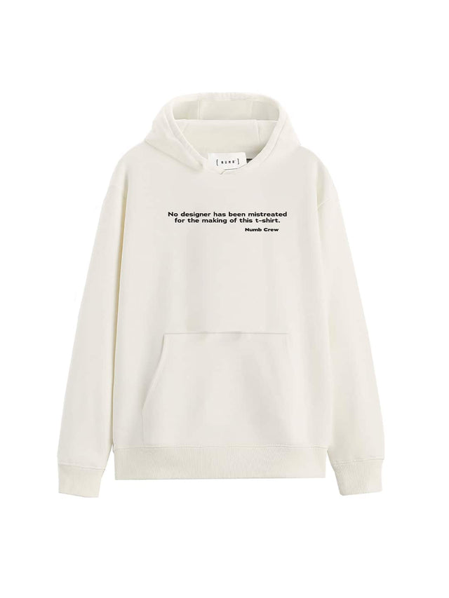 HOODIE 'Virgil Yellow' White