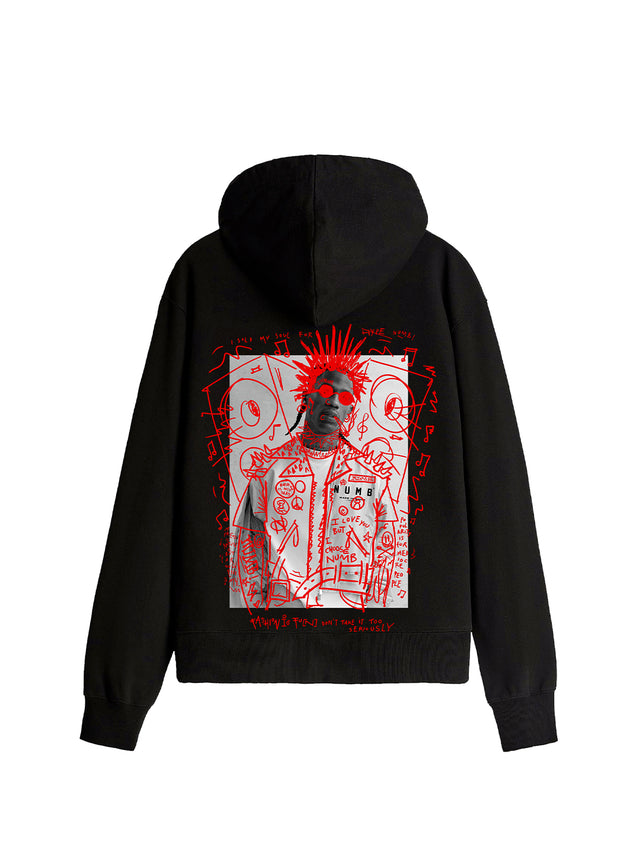 HOODIE "Travis" Black