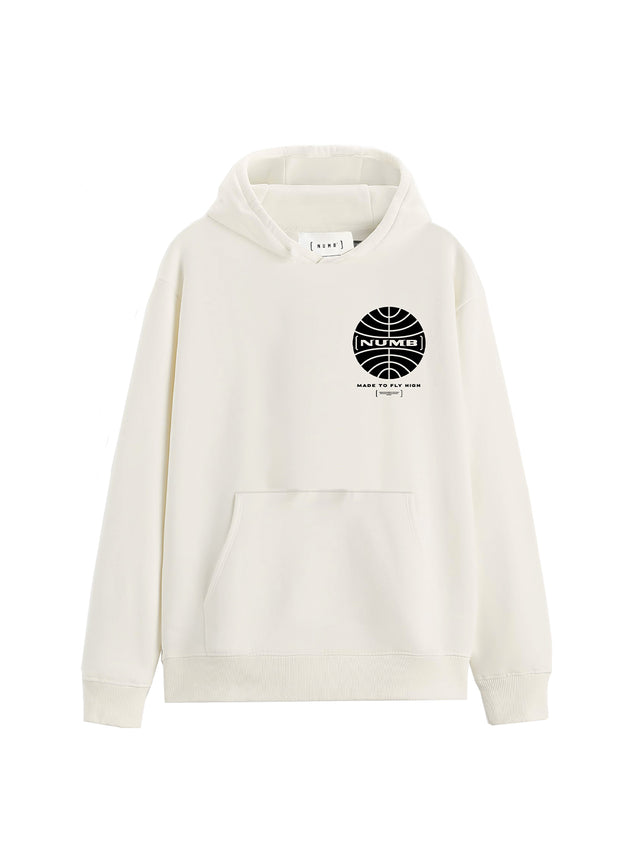 HOODIE 'Numb Air Lines' White