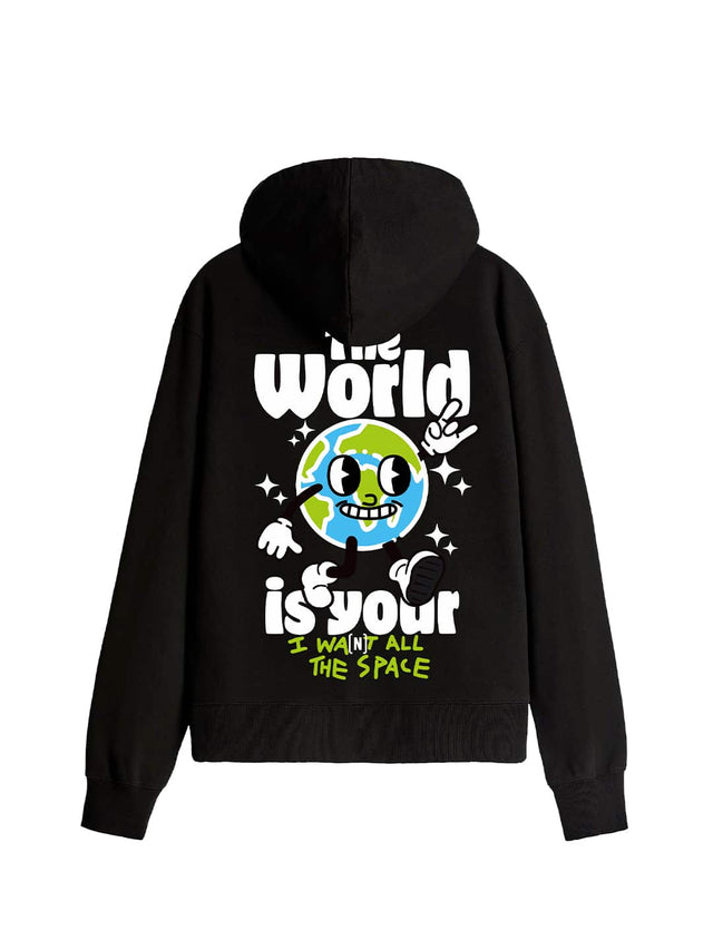 'World' Black HOODIE