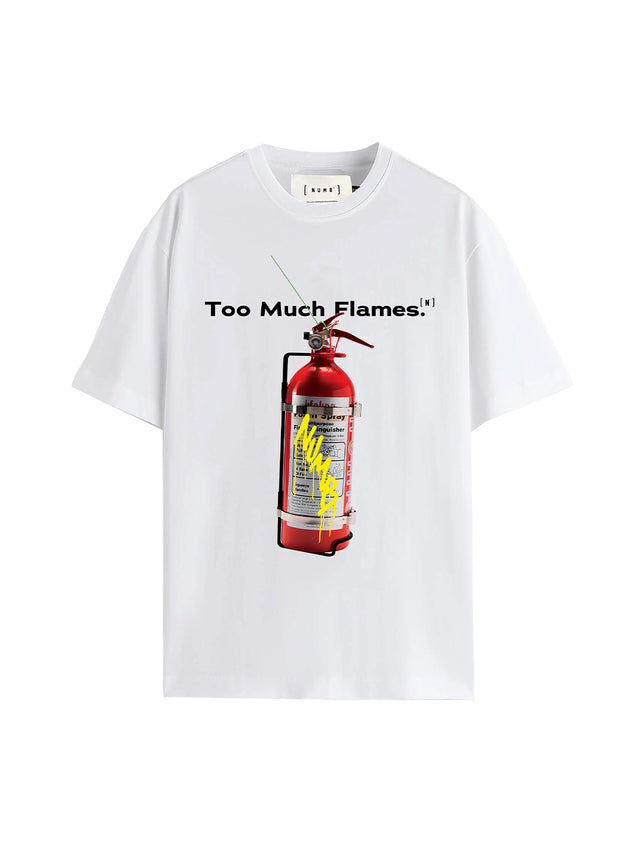 T-SHIRT "Numb On Fire" White