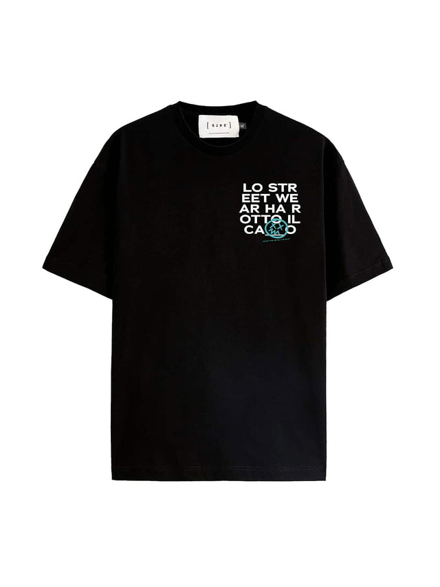 T-SHIRT 'Ha rotto il ca__o' Black