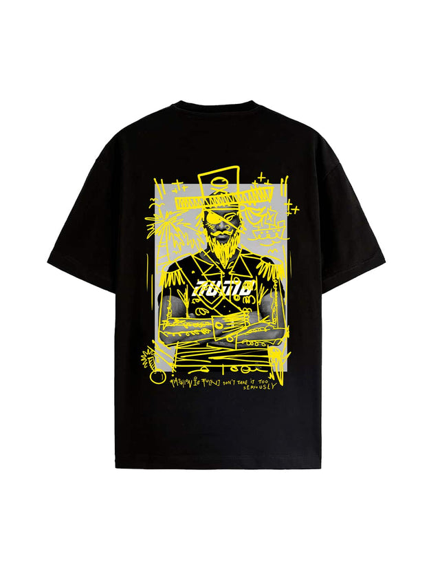 T-SHIRT 'Virgil Yellow' Black