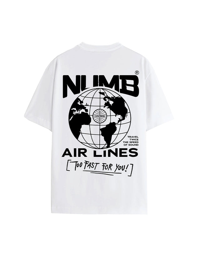 T-SHIRT 'Numb Air Lines' White