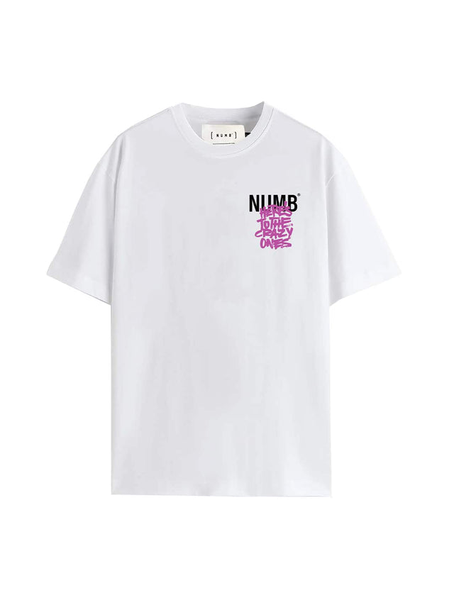 T-SHIRT 'Crazy' White