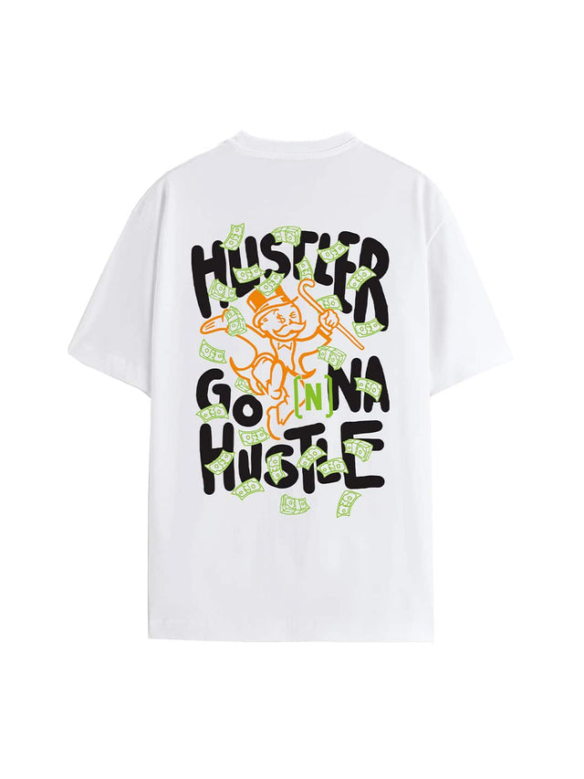 'Hustle' White T-SHIRT